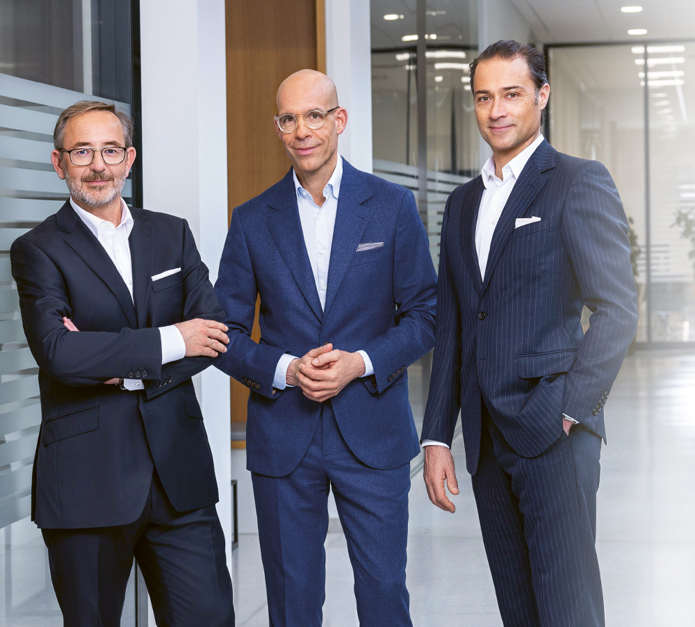 CEO Axel Kühner, CFO Hannes Moser and COO Manfred Stanek (photo)
