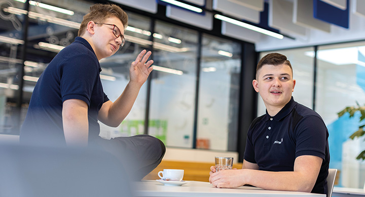 Marco Mayer (Greiner Bio-One), Apprentice Metals Technician and Ivica Dzankic (Greiner Packaging), Apprentice Metals Technician (photo)